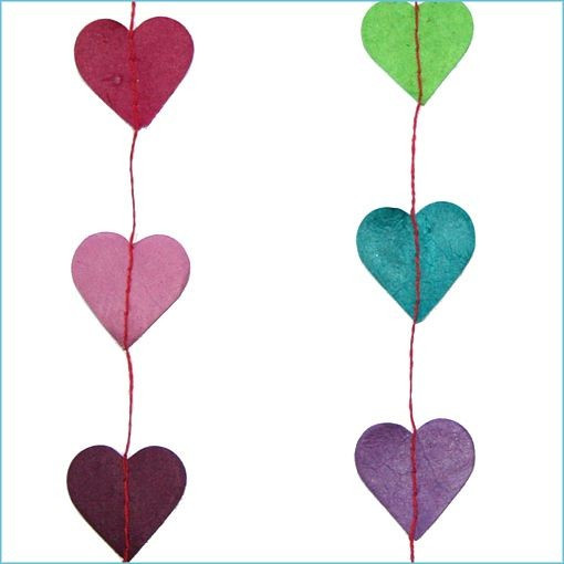 LLA274-1001 Hearts Garland
