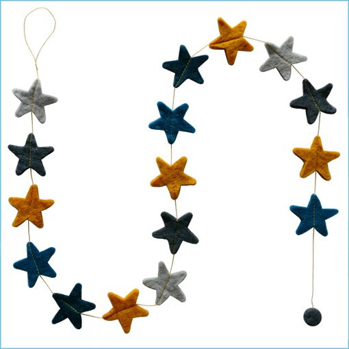 LLF689-Sweet Stars Felt Garland