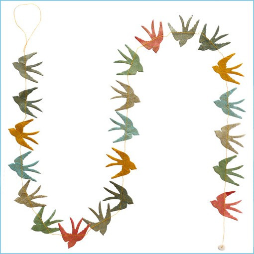 LLA605M-Birds Macaron Garland