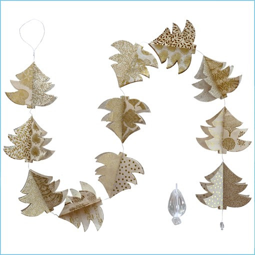 LLA626M-Big Double Pine Tree Garland