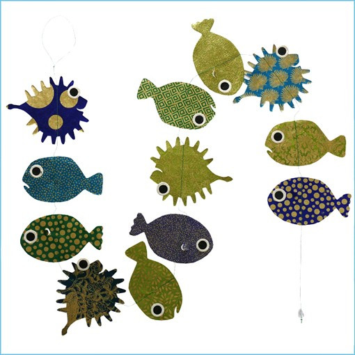 LLA648M-Brocéliande Fish Garland