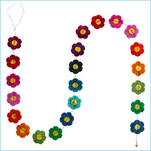 LLF708-Felt Flower Garland