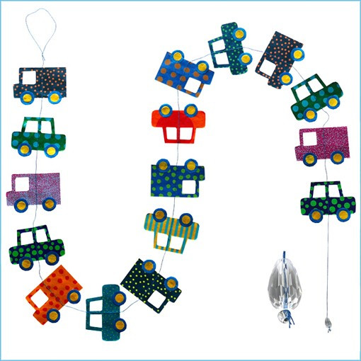 LLA661-Zanzibar Cars Garland