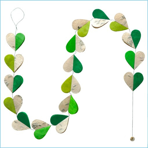 LLA680-Double Little Hearts Phyllo Garland