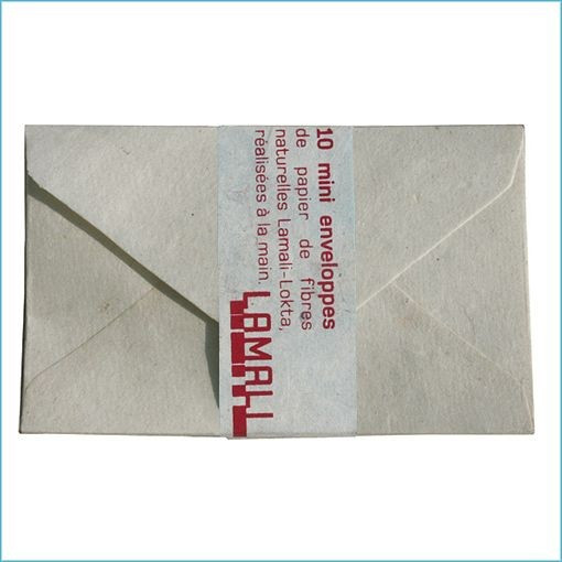 SE0B-1 pack of 10 envelopes 6x9,5cm in Lokta paper
